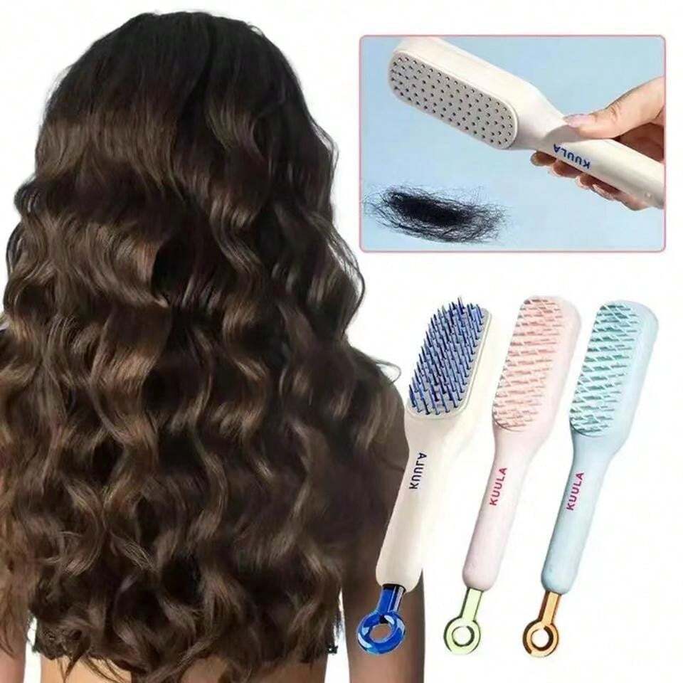 SELF CLEANING HAIR BRUSH