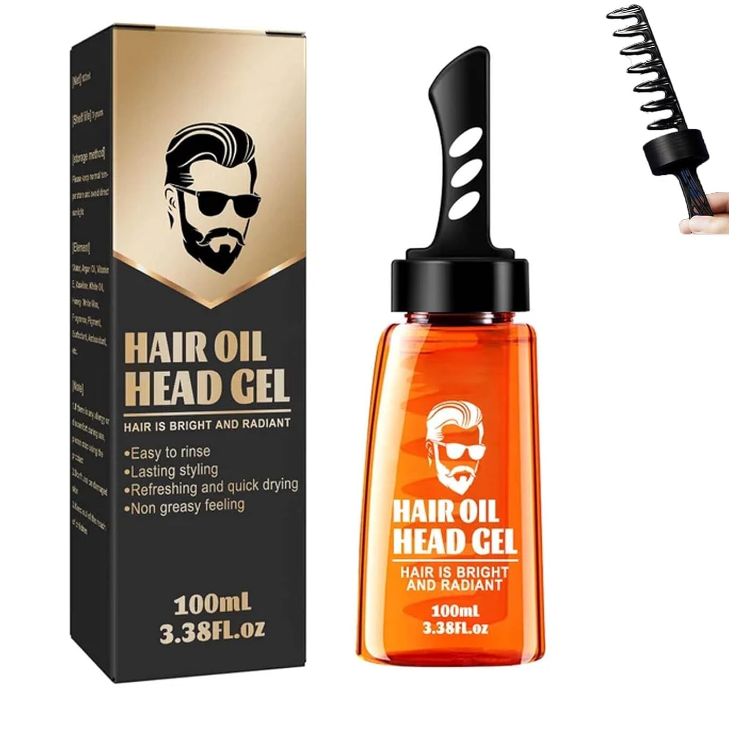 Hair Styling Gel With Comb