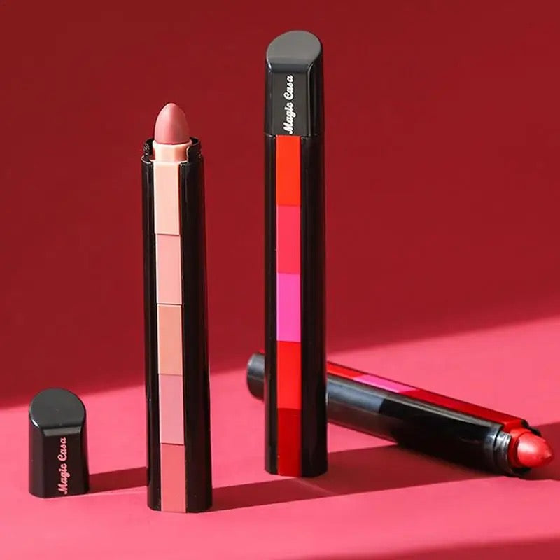 5 IN 1 LIPSTICK  Trending Shades (Buy 1 Get 1 Free)